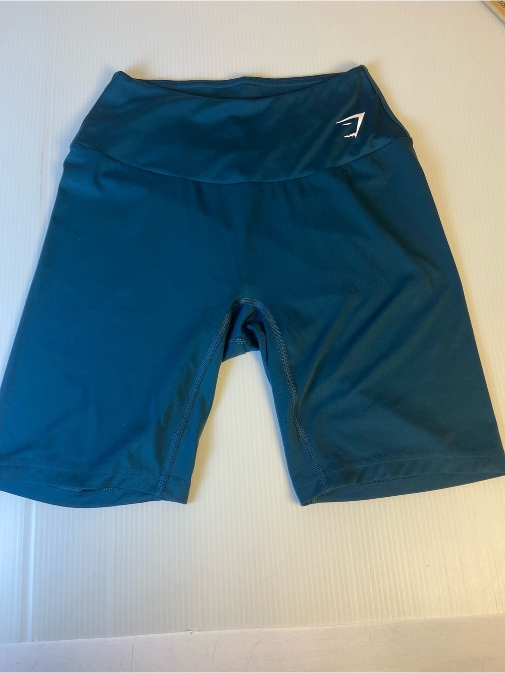 Gymshark Teal High Waisted Biker Shorts Women’s Small Activewear